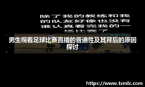 男生观看足球比赛直播的普遍性及其背后的原因探讨